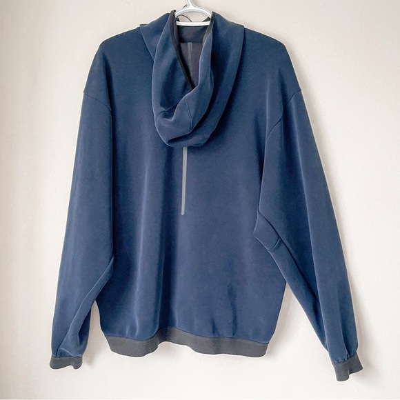 SOLD Lululemon Men’s Oversized Pullover Hoodie Lightweight Navy Blue Size Large - Picture 2 of 7